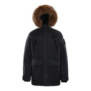 骆驼男装羽绒服冬季黑色短款鸭绒加厚面包服三防户外派克工装新款