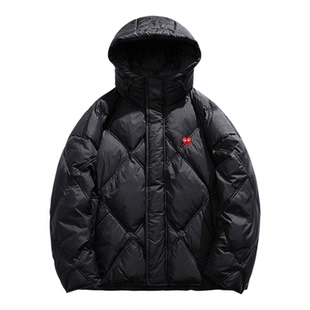 PLAY HEITY 官方羽绒服冬季新款轻盈蓬松保暖加厚情侣款连帽外套