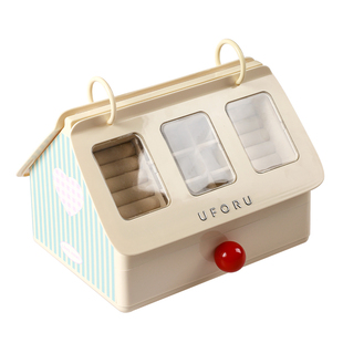 可爱首饰收纳盒精致小型黄金首饰盒防氧化耳钉戒指大容量饰品盒