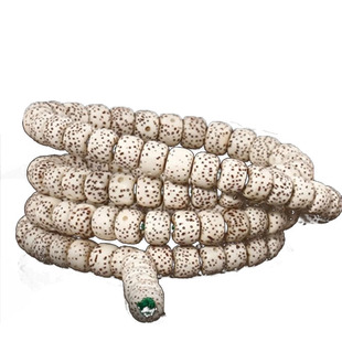 星月菩提子高密顺白干磨手串项链108颗佛珠海南毛感料素珠男女