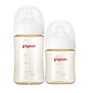 pigeon贝亲奶瓶新生婴儿吸管奶瓶防胀气宝宝宽口径离乳奶瓶240ml