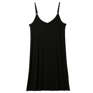 打底裙内搭女莫代尔中长款修身显瘦大码内衬裙夏季V领吊带背心裙