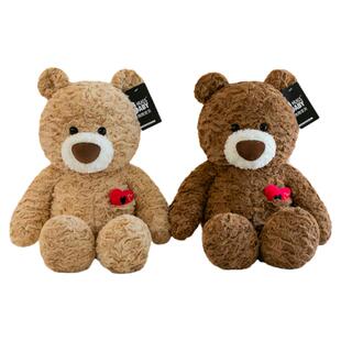 可爱正版丹尼尔小熊卡通女孩子生日礼物安抚毛绒玩具儿童抱枕睡觉