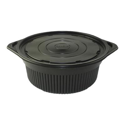 密封一次性黑色防烫手外卖盒