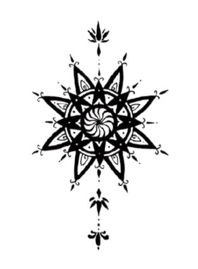 黑色纹身贴男士女防水持久图腾英文字母手臂锁骨脚踝高级感小贴纸
