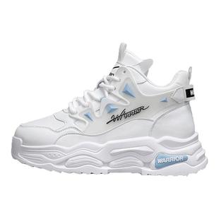 回力篮球鞋男款2025冬季新款男士实战缓震高帮跑鞋厚底白色运动鞋