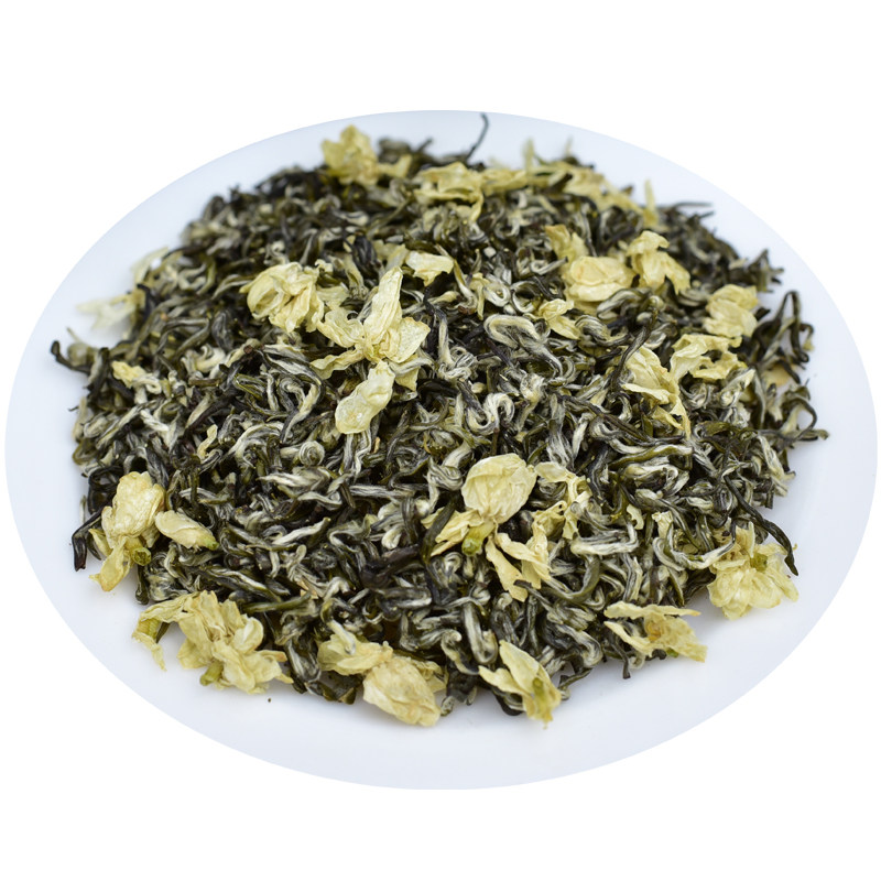 珍品飘雪明前特级浓香茉莉花茶