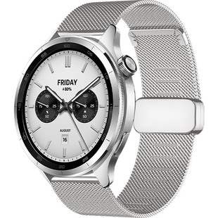 适用于佳明Forerunner265手表表带255music运动版Venu2专用磁吸扣VivoActive4钢带Garmin高级米兰尼斯金属22