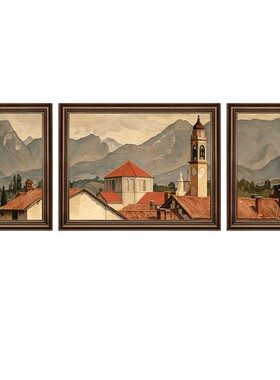 法蒂雅美式客厅装饰画装饰画