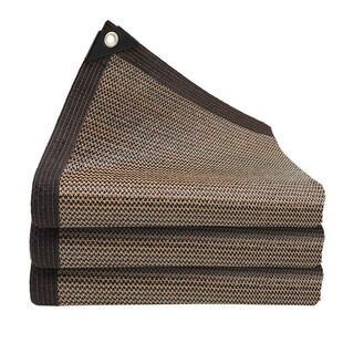 阳台遮阳网加密加厚抗老化防晒网户外植物立柱庭院遮光网咖啡透气