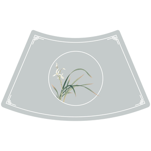 新中式皮革圆桌扇形餐垫防烫垫茶几垫防水防油防烫免洗隔热餐具垫