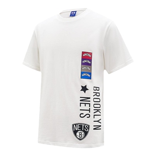 NBA官方正品早秋男士圆领短袖百搭宽松T恤篮网队