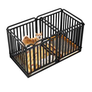 宠物狗狗围栏狗栅栏室内大中小型犬加固型狗笼子隔离门大空间狗窝
