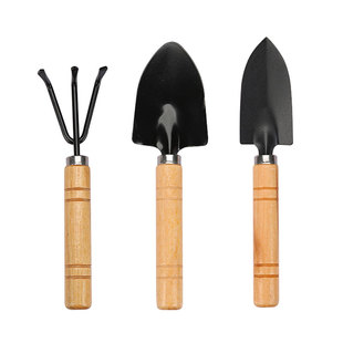 盆栽小铲子种花翻土工具园艺阳台养种菜多肉小铁铲耙锹迷你三件套