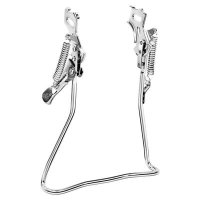 自行车双脚撑方口支架实心停车架