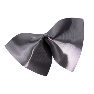 事儿独家 超亮水晶丝缎－液态金属光泽挺阔布料设计师面料/炭灰色