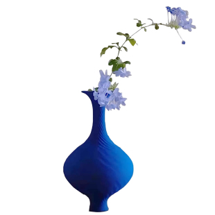 现代简约克莱因蓝花器 酒店民宿售楼部样板房间花瓶摆件软装饰品