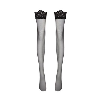 秘-5D蕾丝性感长筒袜过膝袜
