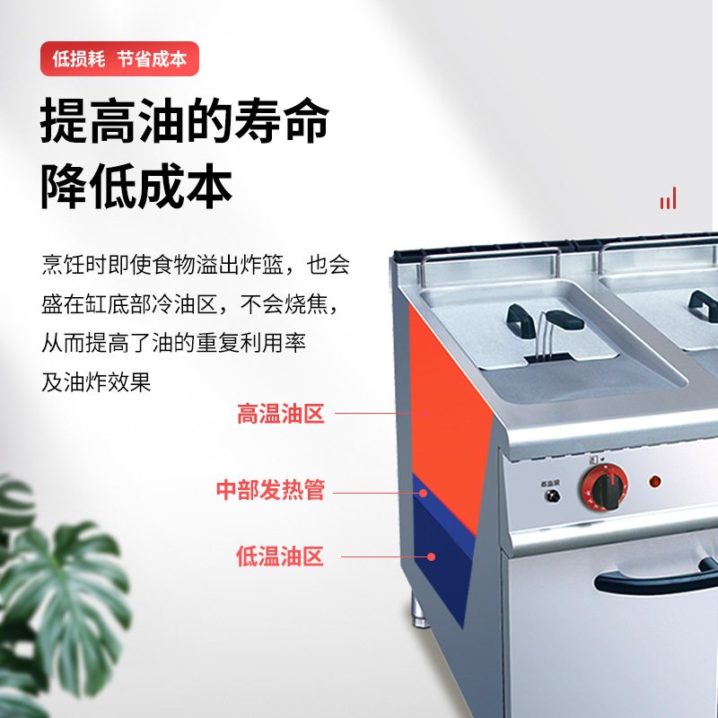 佳斯特炸炉商用立式电炸炉炸鸡排双缸双筛自动升降油炸锅JZH-TC-2