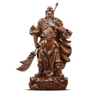 财神关公神像摆件家用招财客厅办公室供奉关二爷公司店铺开业礼品