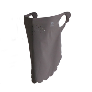 UPF50+无痕防晒口罩女夏一片式温柔花边遮脸护颈透气冰丝面罩户外