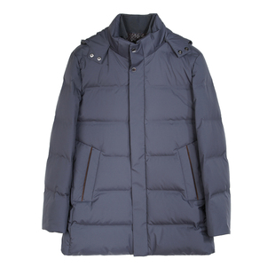 金利来男装羽绒服中长款加厚白鹅绒外套 2023新款MDSF41914262-58