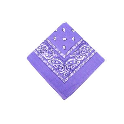 港风ins复古紫小方巾头巾围巾