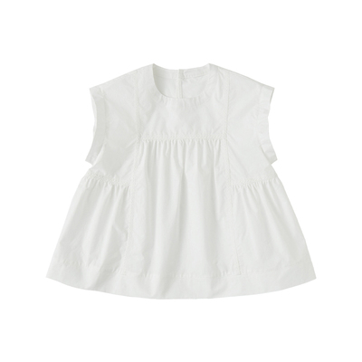 纯棉女童娃娃衫飞飞袖上衣