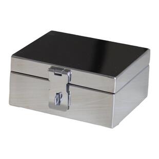 小号304不锈钢银行印章盒子放章盒迷你收纳盒方便携带
