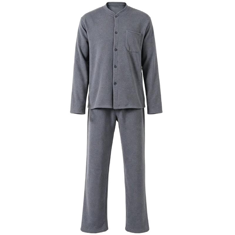 2026款秋冬季男士睡衣套装爸爸保暖内衣中老年人德绒磨毛家居服男
