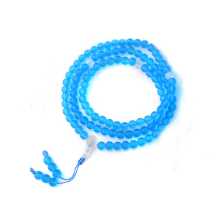古法药师佛琉璃手持佛珠108颗蓝色藏式尼泊尔男女士念珠手串手链