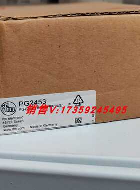 议价IFM PG2453 PG2457 PG2797 PG2894 PG2451 易福门 全新原装正