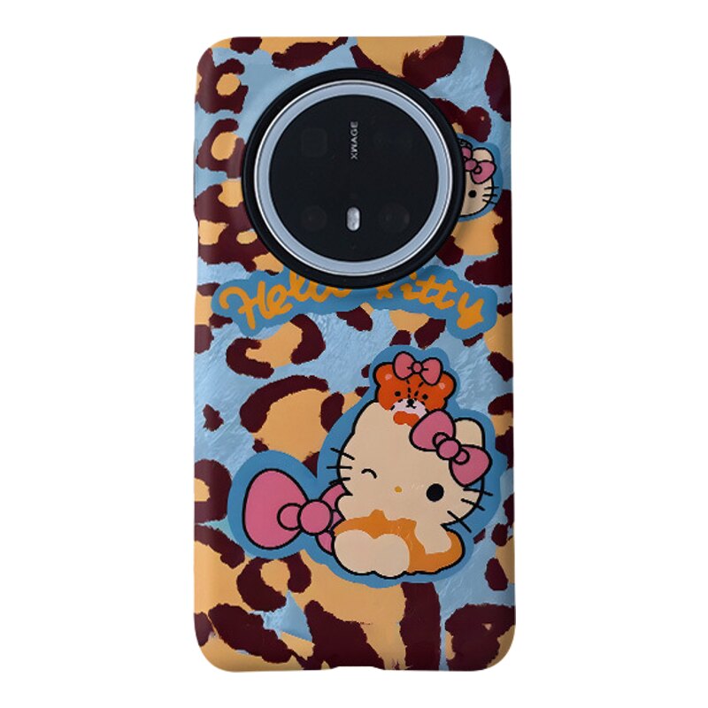 in蓝豹kt菲林二合一手机壳通用一加oppo华为荣耀vivo红米小米三星HelloKitty卡通图案保护套17pro豹纹kt猫15