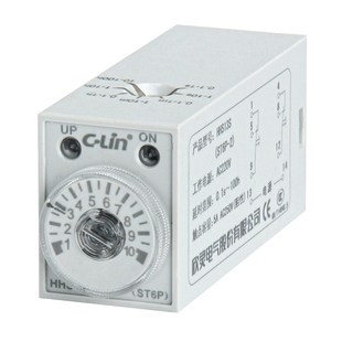 欣灵牌HHS13S ST6P-2 0.1s-100h时间继电器H3Y-2 延时开关 8插脚