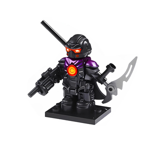 2025新地铁逃生托雷斯怀特机甲七级套火焰刀积木人仔男孩拼装玩具