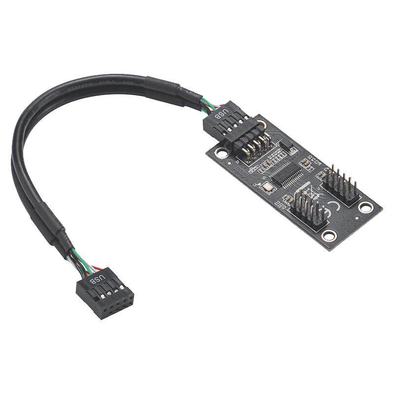 主板USB2.09PIN转2个转接头
