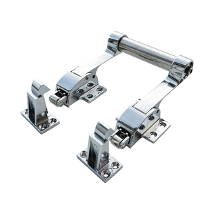1061冷库双开门联动把手烘箱烤箱门拉手凸门门锁工业门锌合金把手