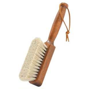 霜山马毛鞋刷不伤鞋麂皮刷皮鞋护理网面球鞋清洁刷不掉毛软毛鞋刷