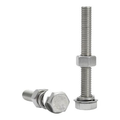 304不锈钢螺丝外六角套装螺母