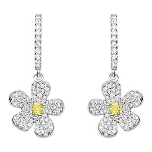 何方HEFANG刘亦菲同款玫瑰的故事黄亦玫耳环闪闪小苍兰耳环高级女