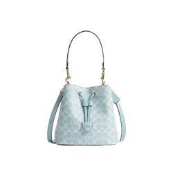 COACH/蔻驰官方 奥莱款女士ROWAN单肩斜挎手提包老花水桶包CEZ36