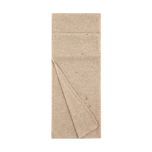 嫵WOO【礼赠推荐】羊绒针织珍珠披肩围巾两用型女士高级感穿搭