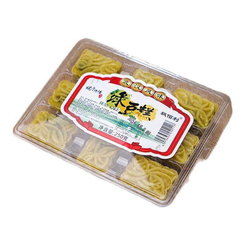 湖北特产绿豆糕豆沙馅夹心