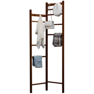 转角挂衣架落地衣帽架子卧室床边晚上放衣服神器床头尾房间置物架