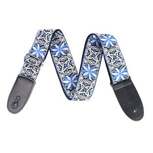 吉他背带赵雷同款个性民谣加宽刺绣电吉他贝司木吉他民谣通用肩带