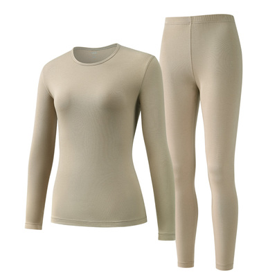 ab内衣菌草抗病毒抗菌保暖套装弹力轻薄女士打底秋衣秋裤J340