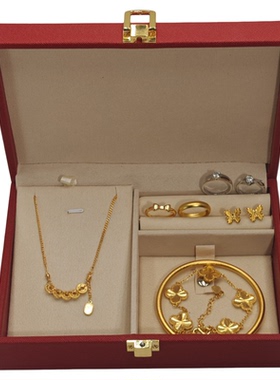 婚礼仿真三金假五金传承礼盒套装