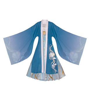 如梦霓裳汉服女唐制诃子裙大袖衫中国风非古装秋季日常款洛月现货