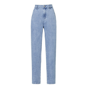 逸阳冰凉天丝老爹牛仔裤女2026夏季新款休闲宽松显瘦哈伦萝卜裤子