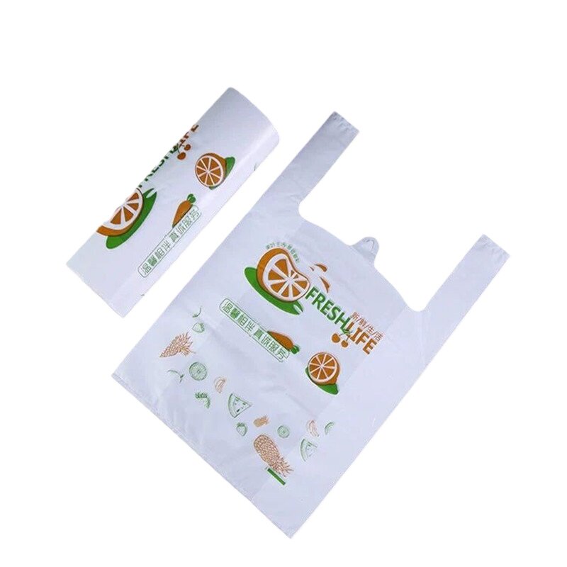 水果店袋子加厚塑料手提袋外卖西瓜蔬菜胶袋背心袋logo印字塑料袋